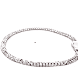 Pulsera de Oro Amarillo 18K Tenis con Broche Cajón de Seguridad