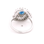 Anillo de Oro Amarillo 14K Rodinado con Diamantes