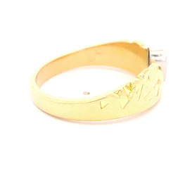 Anillo de Oro Amarillo 18K Gota con Diamantes