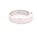 Anillo de Oro Amarillo 14K Solitario Rodinado con Diamantes