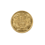 Moneda de Oro 1 Dólar Estados Unidos 1868 – Indian Princess (Tipo 3, Ley 900)
