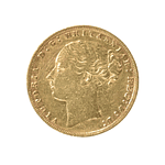 Moneda de Oro Soberano Inglés 1876 – Reina Victoria (22K)
