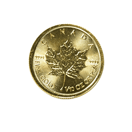 Moneda de Oro Maple Leaf Canadá 1/10 oz 2021 – 5 Dólares (Ley 9999)
