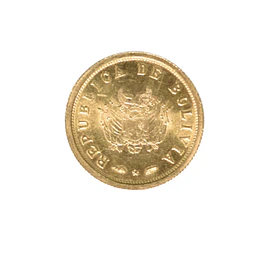 Moneda de Oro Bolivia 1952 “Independencia Económica” Ley 900 (3½ Gramos)