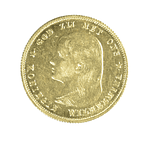 Moneda de Oro 10 Gulden Países Bajos 1894 Wilhelmina (Gouden Tientje)