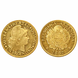 Moneda de Oro 5 Pesos Argentinos – Oro Ley 900 Año al Azar