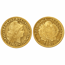 Moneda de Oro 5 Pesos Argentinos – Oro Ley 900 Año al Azar