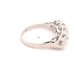Anillo de Platino Cintillo con Diamantes Naturales
