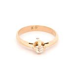 Anillo de Oro Amarillo 18K Solitario con Diamante 0,14 ct