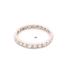 Anillo de Platino Eternity con 25 Diamantes