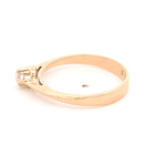 Anillo de Oro Amarillo 18K Solitario con Diamante 0,14 ct