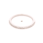 Anillo de Oro Blanco 18K Cintillo con 25 Diamantes