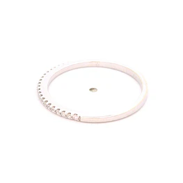 Anillo de Oro Blanco 18K Cintillo con 25 Diamantes