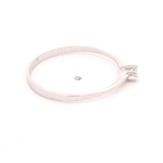 Anillo de Oro Blanco 18K Solitario con Diamante