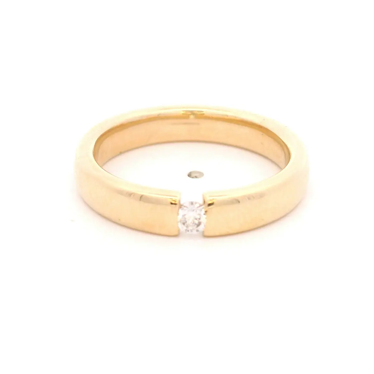 Cubic Zirconia 1.5 Quilates Ronda 4 Prong Solitaire Anillo De Compromiso 14 K Oro Blanco CZ, Oro Blanco, 7.25, SR465RW02
