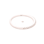 Anillo de Oro Blanco 18K Cintillo con 25 Diamantes