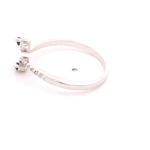 Anillo de Oro Blanco 18K Rodinado Cintillo con Diamantes y Zafiros Marquise