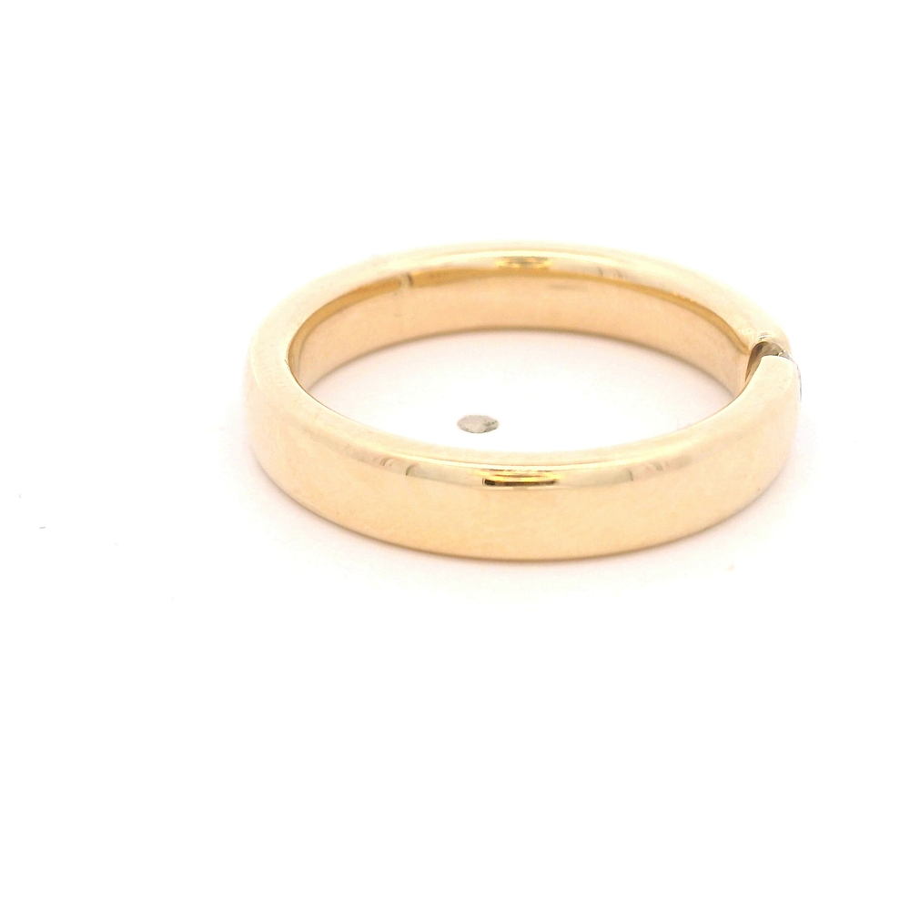 Anillo de Oro Amarillo 14K Solitario con Diamante 0,07 ct