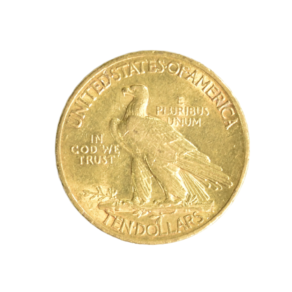Moneda de Oro 10 Dólares Estados Unidos 1908 (Eagle Indian Head)