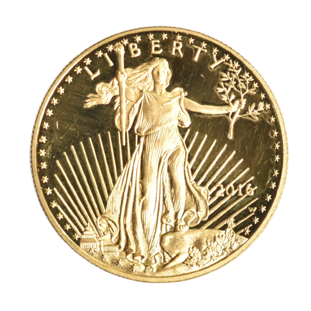 Moneda de Oro 1 Oz American Gold Eagle 50 Dólares Estados Unidos 2016