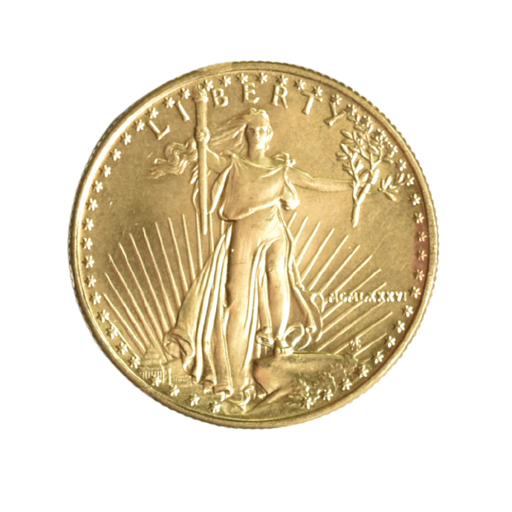 Moneda de Oro 1/2 Oz American Gold Eagle 25 Dólares Estados Unidos (Bullion)