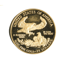 Moneda de Oro 1/2 Oz American Gold Eagle 25 Dólares Estados Unidos 1997