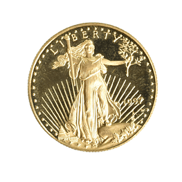 Moneda de Oro 1/2 Oz American Gold Eagle 25 Dólares Estados Unidos 1997