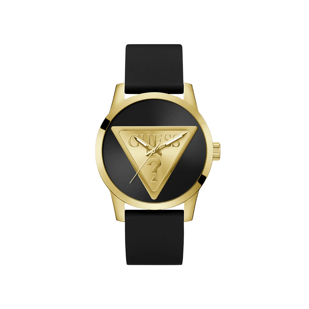 Reloj Guess Badge GW0781G4 Hombre Negro y Dorado