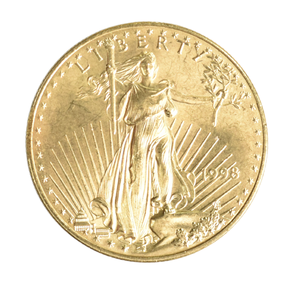 Moneda de Oro American Gold Eagle 1998 1 Oz 50 Dólares USA | Oro 22K