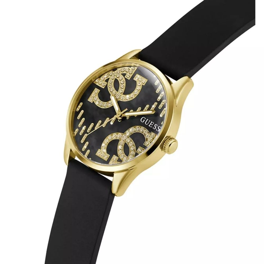 Reloj GUESS Mujer G Stitch GW0755L3 Negro y Dorado 36 mm