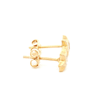 Aros De Oro Amarillo 18K Estrella Incolora