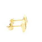 Aros De Oro Amarillo 18K Rectangular Incolora