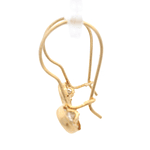 Aros De Oro Amarillo 18K Punto De Luz Incolora