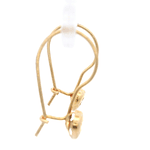 Aros De Oro Amarillo 18K Corazón Incolora