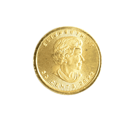 Moneda de Oro Canadá 50 Cents Maple Leaf 1 Gramo 2022 