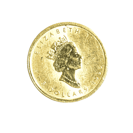 Moneda de Oro Canadá Maple Leaf 1/10 Oz 1996 – 5 Dólares (Oro 9999)