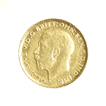 Moneda de Oro Medio Soberano Reino Unido 1919 (George V) – Oro 22K