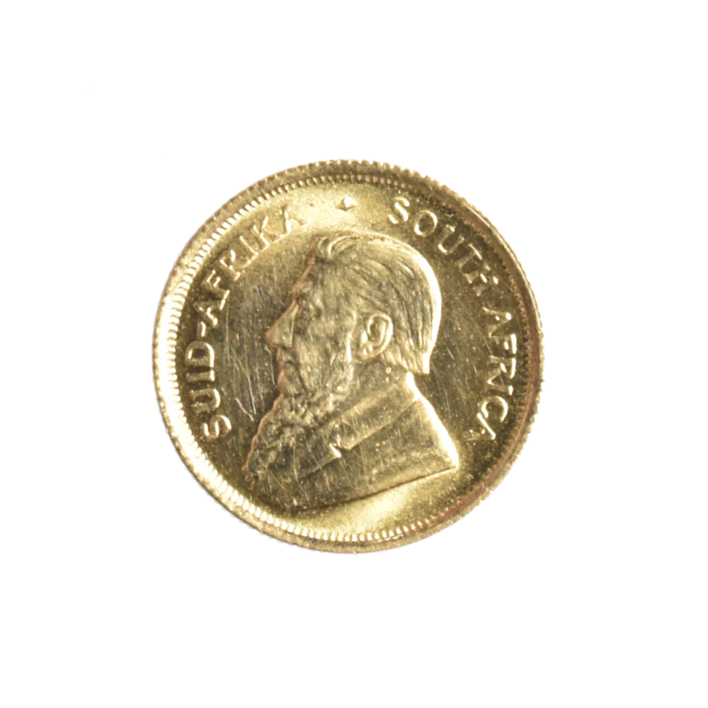 Moneda de Oro Krugerrand 1/10 oz Sudáfrica 1980