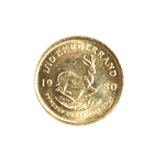 Moneda de Oro Krugerrand 1/10 oz Sudáfrica 1980