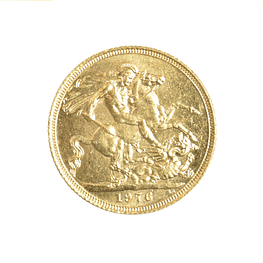 Moneda de Oro Soberano Reino Unido 1976 (Elizabeth II) – 22K