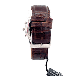 Reloj Edox Les Vauberts Chronograph Big Date 10010 Hombre Acero 40 mm Esfera Plateada