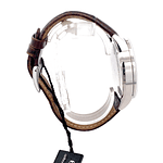 Reloj Edox Les Vauberts Chronograph Big Date 10010 Hombre Acero 40 mm Esfera Plateada