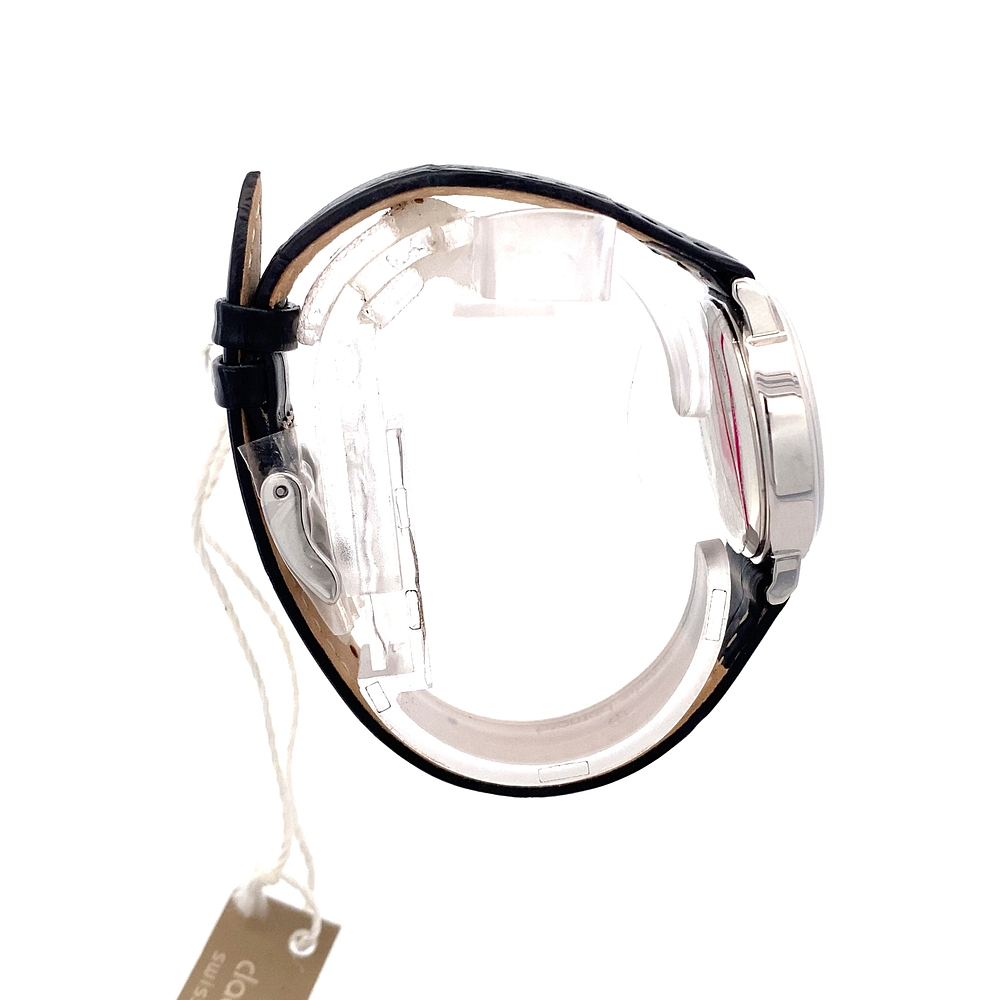 Reloj Claude Bernard Classic Ladies 54005 3 NIN Mujer Acero 28 mm Esfera Negra