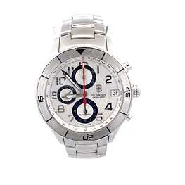 Reloj Victorinox Swiss Army Ambassador Clous de Paris 241191 Hombre Automático Acero 44 mm Esfera Gris