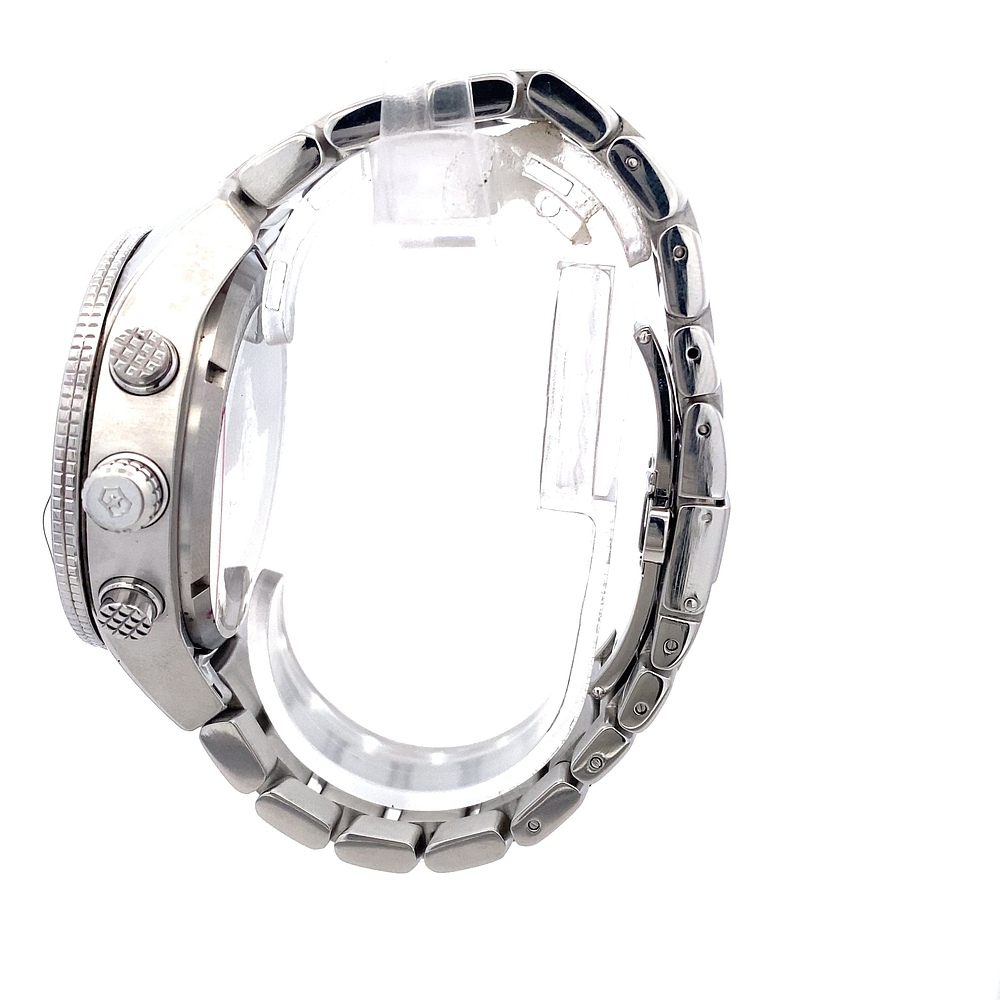 Reloj Victorinox Swiss Army Ambassador Clous de Paris 241191 Hombre Automático Acero 44 mm Esfera Gris