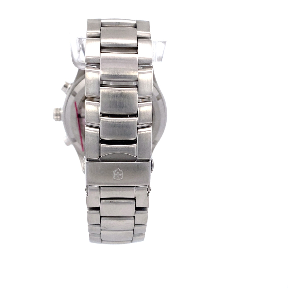 Reloj Victorinox Swiss Army Ambassador Clous de Paris 241191 Hombre Automático Acero 44 mm Esfera Gris