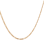 Cadena de Oro Amarillo 18K Figaro 3X1