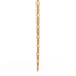 Cadena de Oro Amarillo 18K Figaro 3X1