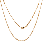 Cadena de Oro Amarillo 18K Figaro 3X1