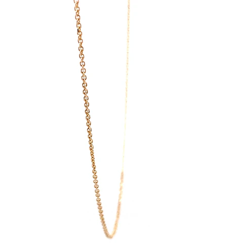 Cadena de Oro Miel 18K Rolo